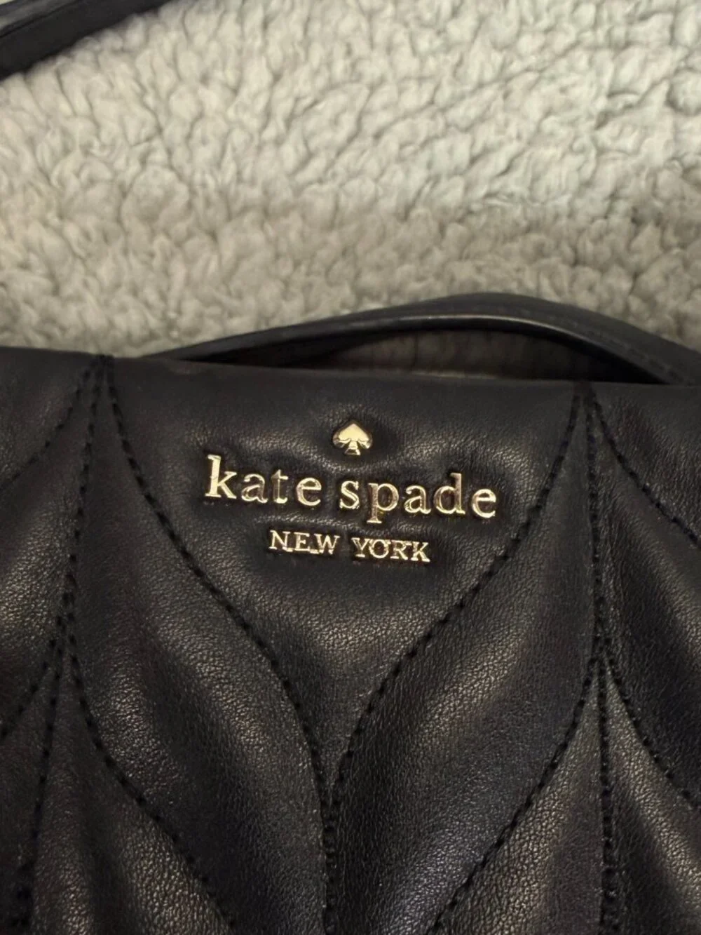 KATE SPADE New York Meena Briar Lane Quilted Black Purse